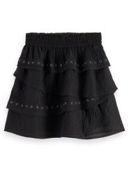 Scotch & Soda Spódnica w kolorze czarnym rozmiar: L. Czarne spódnice Scotch & Soda, l, bez wzorów, mini. Za 185.32 zł.