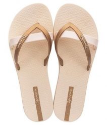 Japonki damskie Ipanema 81805AT158. Brązowe japonki Ipanema, bez wzorów, z materiału, sportowe. Za 53.99 zł.