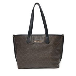 Torebka Valentino. Brązowe shopper bag Valentino, bez wzorów, bez dodatków. Za 389.99 zł.