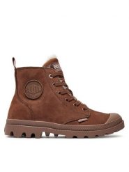 Palladium Trapery PAMPA HI ZIP WL 95982-292-M Brązowy. Brązowe traperki Palladium, bez wzorów, z nubiku, bez obcasa, bez zapięcia. Za 579.00 zł.