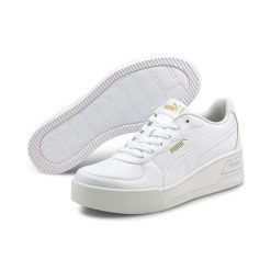 PUMA BUTY SKYE WEDGE 38075001. Białe buty treningowe Puma, bez wzorów, z gumy, bez zapięcia, trekkingowe. Za 250.80 zł.
