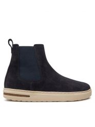 Birkenstock Sztyblety Bend Chelsea Leve 1028543 Granatowy. Niebieskie botki Birkenstock, bez wzorów, ze skóry, bez obcasa, na płaskiej podeszwie, bez zapięcia. Za 459.99 zł.