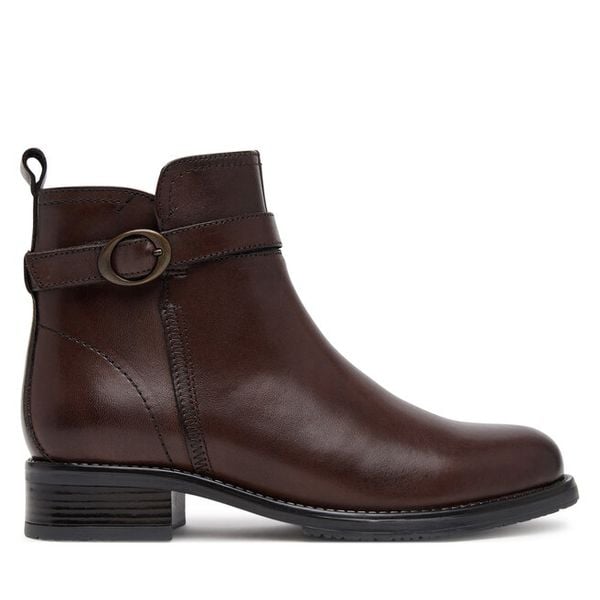 Botki Lasocki. Brązowe botki Lasocki, bez wzorów, bez obcasa, na płaskiej podeszwie, bez zapięcia. Za 259.99 zł.