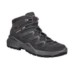 Buty trekkingowe damskie Lowa Sirkos Evo Mid Gtx. Szare buty trekkingowe Lowa, bez wzorów, z materiału, bez zapięcia, trekkingowe. Za 849.99 zł.