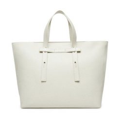 Torebka Furla. Białe shopper bag Furla, bez wzorów, bez dodatków. Za 1,999.00 zł.