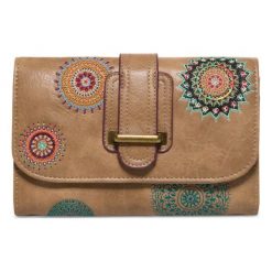 Desigual Portfel Damski Brązowy Siara Lengueta. Portfele marki Desigual. W wyprzedaży za 214.00 zł.