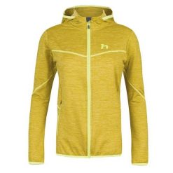 Damska bluza dresowa z kapturem Hannah Dagnys. Żółte bluzy Hannah, bez wzorów, z dresówki, sportowe, bez ramiączek, z kapturem. Za 405.75 zł.