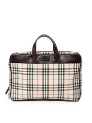 Burberry Torba w kolorze beżowo-brązowym na laptopa - 38 x 26 x 4 cm rozmiar: onesize. Brązowe torby na laptopa Burberry, bez wzorów, z materiału, przez ramię. Za 2,696.99 zł.