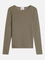 Just Cashmere Kaszmirowy sweter w kolorze khaki rozmiar: L. Brązowe swetry Just Cashmere, l, bez wzorów, z kaszmiru, bez ramiączek. Za 347.99 zł.