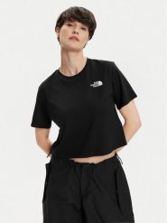 The North Face T-Shirt Simple Dome NF0A87U4 Czarny Relaxed Fit. Czarne t-shirty The North Face, s, bez wzorów, z bawełny, bez kołnierzyka, bez ramiączek. Za 79.99 zł.