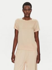 ViCOLO Bluzka TD0007 Beżowy Relaxed Fit. Brązowe bluzki ViCOLO, s, bez wzorów, z wiskozy, bez kołnierzyka, bez ramiączek. Za 99.99 zł.