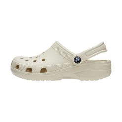 Klapki dla dorosłych Crocs Classic. Białe klapki Crocs, bez wzorów, z syntetyku, sportowe, bez obcasa, bez zapięcia. Za 224.96 zł.