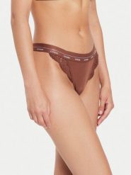 Guess Stringi Jane O4YE00 PZ01C Brązowy. Brązowe stringi Guess, z aplikacjami, z syntetyku. Za 79.99 zł.