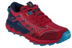 Buty Mizuno Wave Daichi 7 W J1GK227141. Czerwone buty treningowe Mizuno, bez wzorów, z materiału, bez zapięcia, do biegania, mizuno wave. Za 499.99 zł.