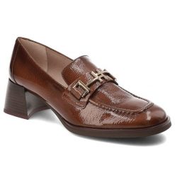 Brązowe Półbuty Hispanitas Eleganckie Obuwie Damskie. Brązowe półbuty wsuwane Hispanitas, bez wzorów, z jeansu, eleganckie, bez obcasa, na obcasie. Za 639.00 zł.