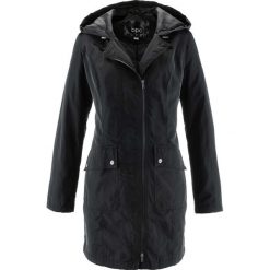 Parka przejściowa, lekko watowana bonprix czarny. Płaszcze marki bonprix. Za 179.99 zł.