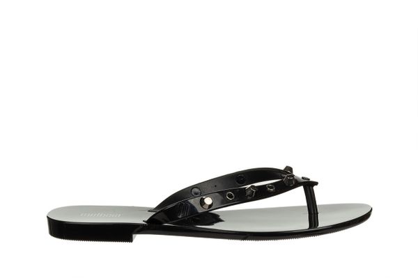 Japonki Melissa Harmonic Studs II Ad Black 010463, Czarny, Guma - 40. Czarne japonki Melissa, bez wzorów, z gumy. W wyprzedaży za 179.10 zł.