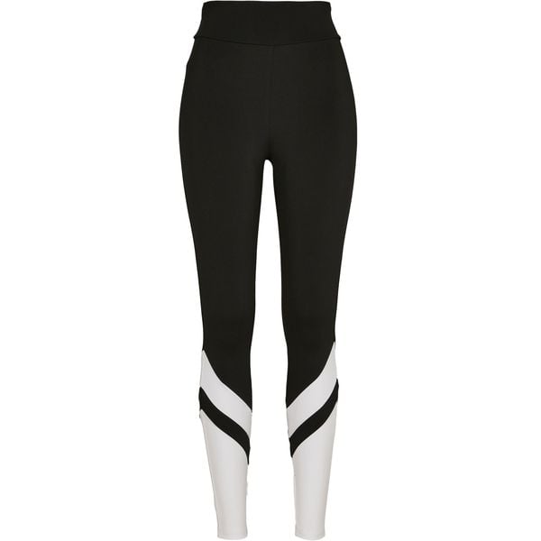 Legginsy damskie Urban Classics arrow high waist (grandes tailles). Białe legginsy Urban Classics, bez wzorów, z podwyższonym stanem. Za 171.50 zł.