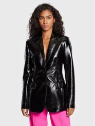 MSGM Marynarka 3341MDG01 227604 Czarny Regular Fit. Czarne marynarki i żakiety MSGM, bez wzorów, z syntetyku, bez ramiączek. Za 1,179.00 zł.