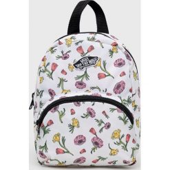 Vans plecak kolor biały mały wzorzysty. Białe plecaki Vans, bez wzorów, do ręki, bez dodatków. Za 149.99 zł.