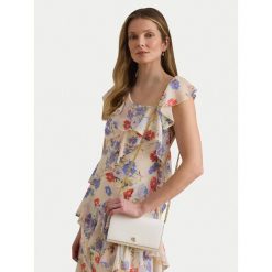 Torebka LAUREN RALPH LAUREN. Białe kopertówki Lauren Ralph Lauren, bez wzorów, wizytowe, bez dodatków. Za 949.99 zł.