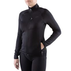 Bluza trekkingowa techniczna damska Viking Jukon na zamek. Czarne bluzy Viking, s, bez wzorów, z dzianiny, bez ramiączek, bez kaptura. Za 278.31 zł.