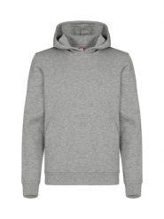 Clique Miami Hoody Junior – Bluza z kapturem z bawełny i poliestru z recyklingu. Szare bluzy CLIQUE, bez wzorów, z bawełny, bez ramiączek, z kapturem. Za 153.51 zł.