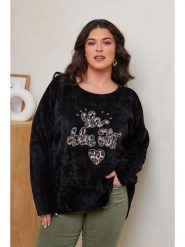Curvy Lady Sweter w kolorze czarnym rozmiar: 48/50. Czarne swetry Curvy Lady, z aplikacjami, ze splotem, klasyczne, bez ramiączek. Za 141.85 zł.
