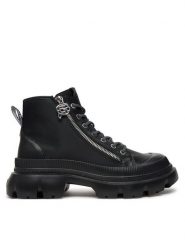 KARL LAGERFELD Trapery KL43536 Czarny. Czarne traperki KARL LAGERFELD, bez wzorów, ze skóry, bez obcasa, bez zapięcia. Za 1,099.00 zł.