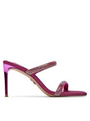 Steve Madden Klapki Emporium-R Sandal SM11002984-04001-PIR Różowy. Czerwone klapki Steve Madden, bez wzorów, z materiału, bez obcasa, bez zapięcia. Za 379.99 zł.