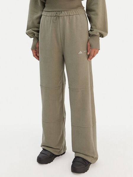 Adidas Spodnie dresowe JM1099 Zielony Regular Fit. Zielone spodnie dresowe adidas, bez wzorów, z bawełny. Za 299.99 zł.