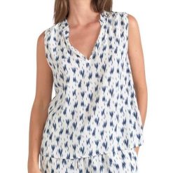 Koszulka damska Le Temps des cerises Rosita. Niebieskie t-shirty sportowe Le Temps Des Cerises, bez wzorów, bez ramiączek. W wyprzedaży za 206.00 zł.