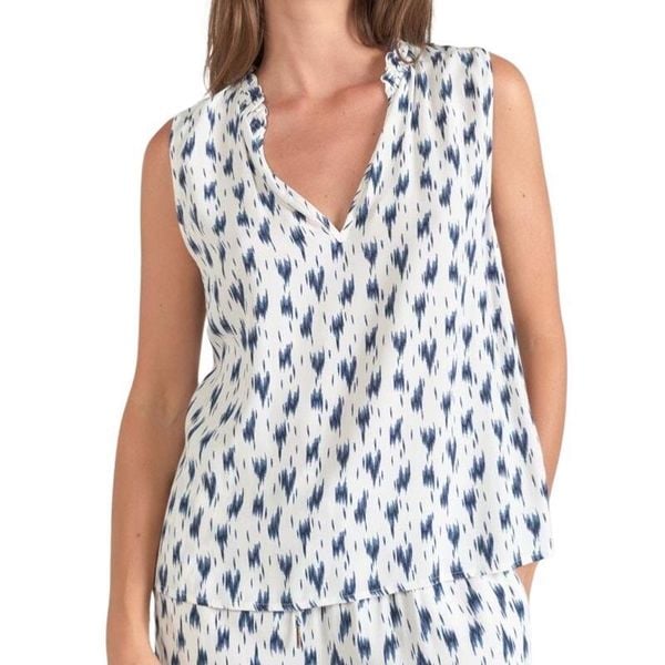 Koszulka damska Le Temps des cerises Rosita. Niebieskie t-shirty sportowe Le Temps Des Cerises, bez wzorów, bez ramiączek. W wyprzedaży za 206.00 zł.