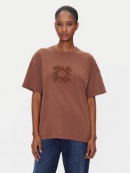 ViCOLO T-Shirt RD0119 Brązowy Regular Fit. Brązowe t-shirty ViCOLO, l, bez wzorów, z bawełny, bez kołnierzyka, bez ramiączek. Za 229.99 zł.