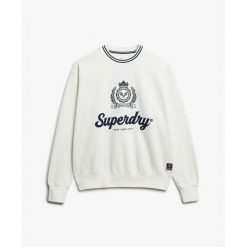 Bluza damska Superdry Country Club. Białe bluzy Superdry, bez wzorów, bez ramiączek, bez kaptura. Za 325.60 zł.