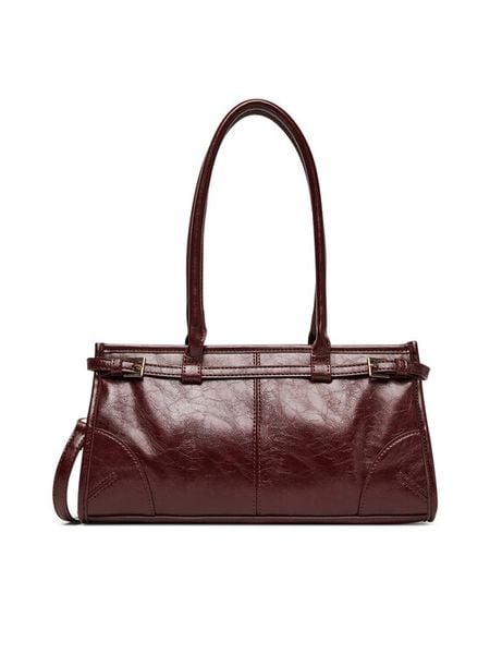 JENNY Torebka C-JNY-M-001-08 Bordowy. Czerwone torebki klasyczne Jenny, bez wzorów, z materiału, bez dodatków. Za 129.99 zł.