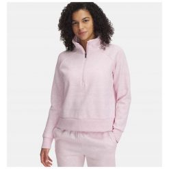 Bluza Damska Bez Kaptura Nierozpinana Under Armour. Czerwone bluzy bez kaptura Under Armour, bez wzorów, bez kaptura, do biegania. Za 249.99 zł.