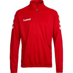 Bluza sportowa Hummel Core 1/2 Zip Sweat. Czerwone bluzy bez kaptura Hummel, xl, bez wzorów, bez kaptura, do piłki nożnej. Za 96.00 zł.