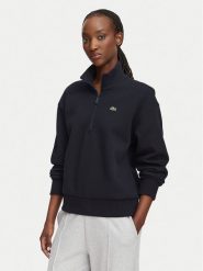 Lacoste Bluza SF5271 Granatowy Regular Fit. Niebieskie bluzy Lacoste, bez wzorów, z bawełny, bez kaptura. Za 729.99 zł.