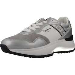 Buty PEPE JEANS KIMI MESH W Srebrny. Szare buty trekkingowe Pepe Jeans, z jeansu, bez zapięcia. Za 404.02 zł.