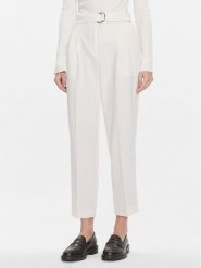 Boss Spodnie materiałowe Tapiah 50490037 Écru Relaxed Fit. Spodnie materiałowe Boss, bez wzorów, z materiału. Za 569.99 zł.