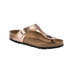Japonki damskie Birkenstock Gizeh Bf Narrow. Brązowe japonki Birkenstock, bez wzorów, z materiału, sportowe. Za 505.00 zł.
