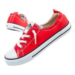 Buty Lee Cooper trampki damskie czerwone LCW-25-02-3298L. Czerwone trampki bez wzorów, z gumy, klasyczne, bez zapięcia. Za 191.81 zł.