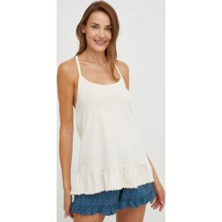 Answear Lab piżama damska kolor turkusowy. Niebieskie piżamy Answear Lab, m, bez wzorów, bez kołnierzyka, bez ramiączek. Za 119.99 zł.