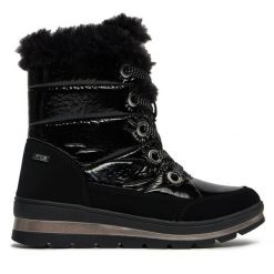 Śniegowce Caprice. Czarne śniegowce Caprice, bez wzorów, bez zapięcia. Za 439.99 zł.