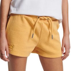 Spodenki sportowe damskie Superdry Vintage Logo. Czerwone szorty sportowe Superdry, bez wzorów, z bawełny. Za 112.00 zł.