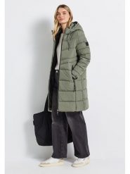 Cecil Płaszcz zimowy w kolorze zielonym rozmiar: 36. Zielone płaszcze Cecil, na zimę, bez wzorów, z puchu, bez kaptura. Za 409.45 zł.