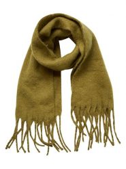 MOSS COPENHAGEN Szal "Allona" w kolorze oliwkowym - 230 x 50 cm rozmiar: onesize. Zielone szaliki i kominy Moss Copenhagen, bez wzorów, z materiału. Za 114.17 zł.