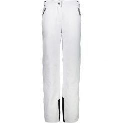 Spodnie narciarskie damskie CMP 3W18596N. Białe spodnie narciarskie CMP, bez wzorów, z elastanu, narciarskie. Za 459.99 zł.