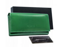 Portfel damski Cavaldi RD-23-GCL-1013 zielony. Zielone portfele 4U Cavaldi, bez wzorów, ze skóry. Za 67.99 zł.